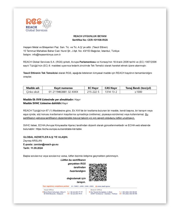 Certificates and Authorisations